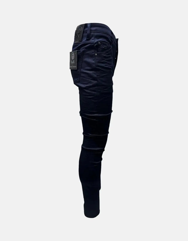 Vialli Espangonzi Premium Indigo Blue Men's Jeans - Comfort Stretch, Durable Denim