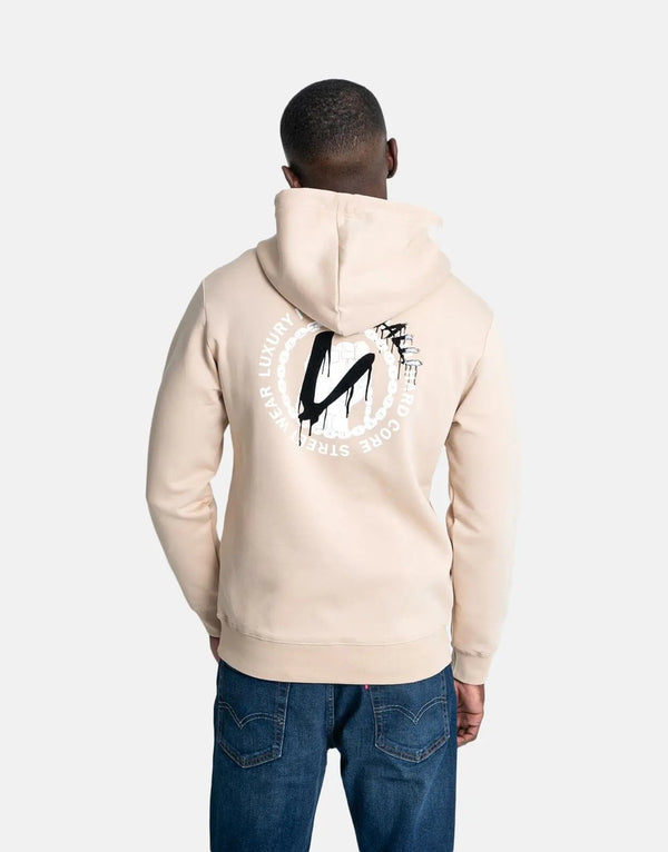 Vialli Grammer Premium Comfort Beige Hoodie: Soft, Stylish, and Versatile Everyday Wear