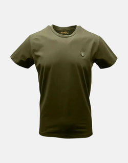Vialli Identify Olive T-Shirt: Soft Cotton-Spandex Blend, Classic Round Neck Style