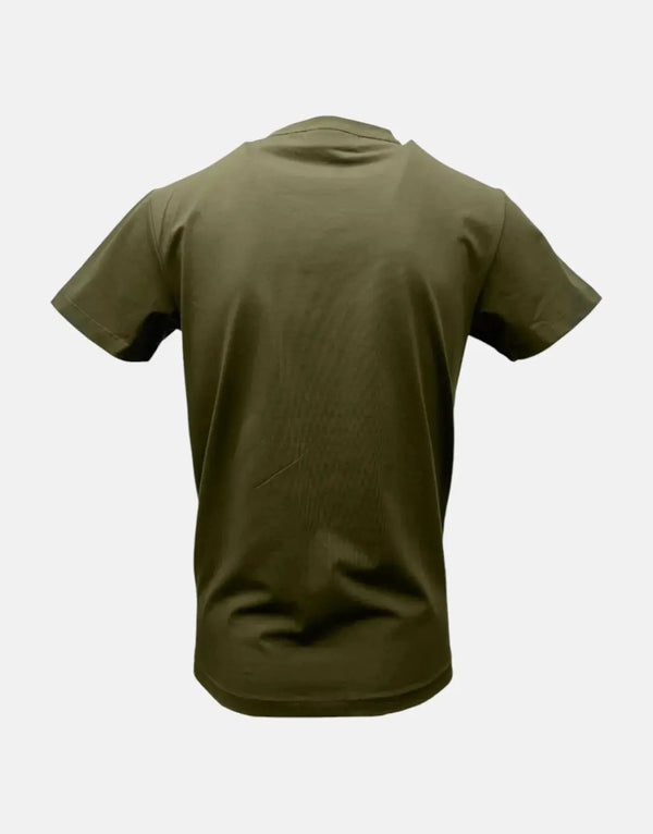 Vialli Identify Olive T-Shirt: Soft Cotton-Spandex Blend, Classic Round Neck Style