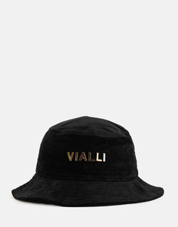 Vialli Idmiration Black Bucket Hat – Stylish, Comfortable Sun Protection