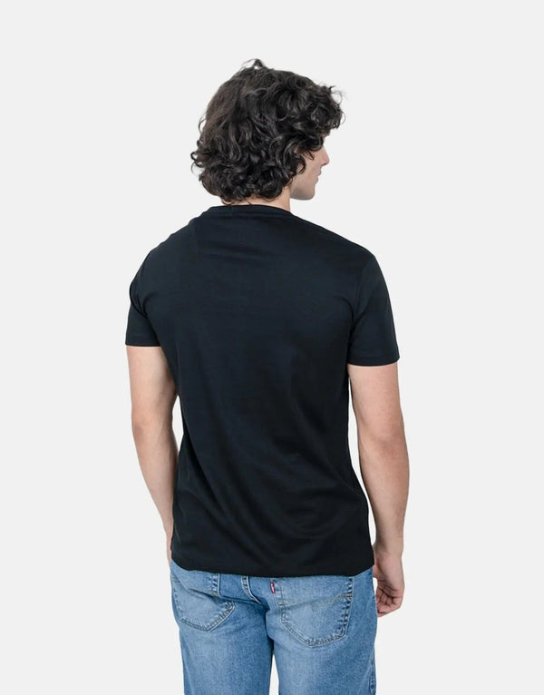 Vialli Men's Ilowe Black T-Shirt: Premium Comfort, Stylish Everyday Wear, Classic Fit