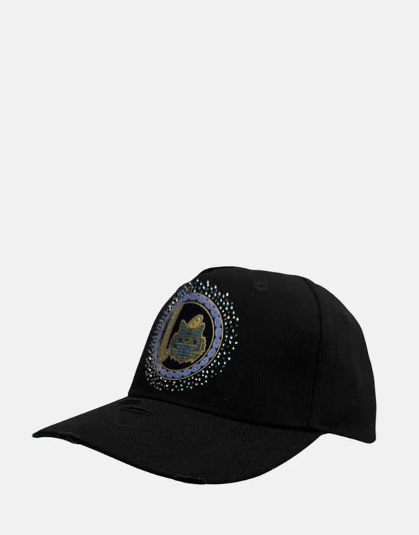 Vialli Iuropa Black Cap: Premium Adjustable Comfort, Stylish Everyday Wear, One Size Fits All