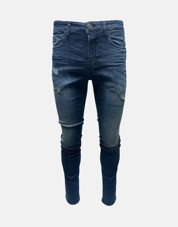 Vialli Jevancinio Men's Premium Navy Stretch Denim Jeans for Everyday Style