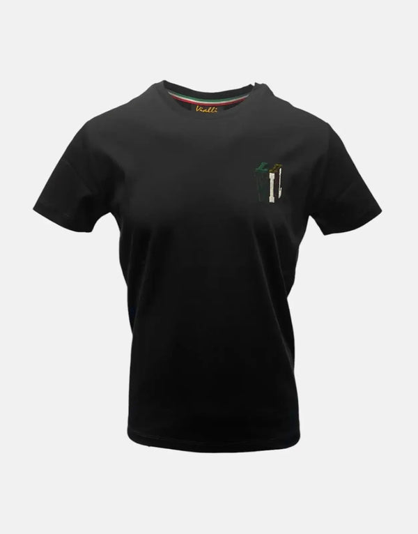 Vialli Junior Black Cotton T-Shirt: Soft, Stylish, and Comfortable for Kids