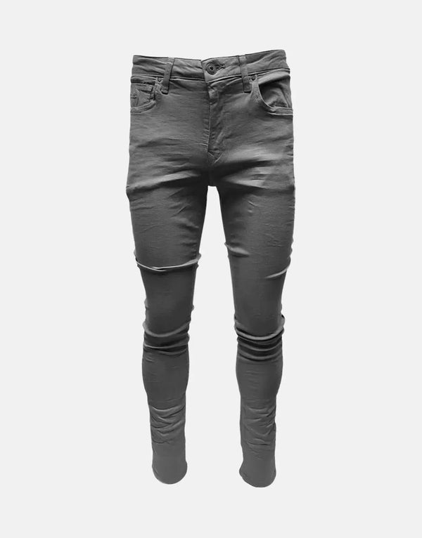 Vialli Jupieter Men's Premium Grey Skinny Jeans - Slim Fit, Modern, Comfortable Style