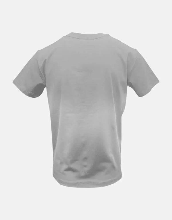 Vialli Kluli Men's Premium White Cotton T-Shirt with Subtle Raised Branding