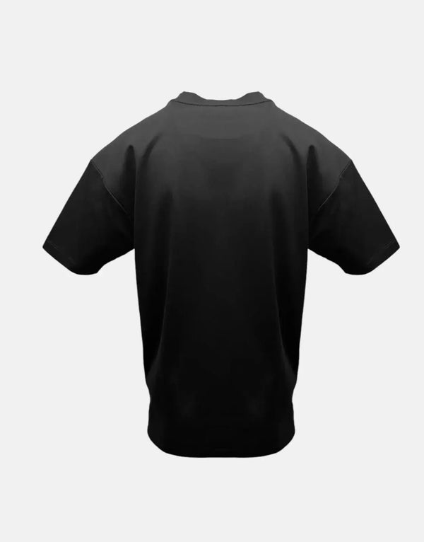 Vialli Koolkid Oversized Black T-Shirt: Premium Cotton Blend, Streetwear Teddy Graphic