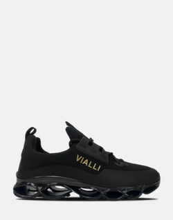 Vialli Ozzibulo Black Urban Sneakers for Men - Stylish Comfort & Iconic Branding