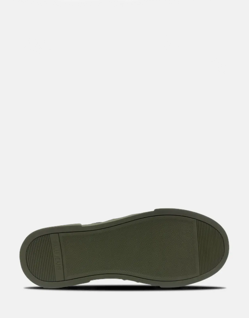 Vialli Romeo Men's Olive Green Low-Cut Lace-Up Casual Summer Sneakers